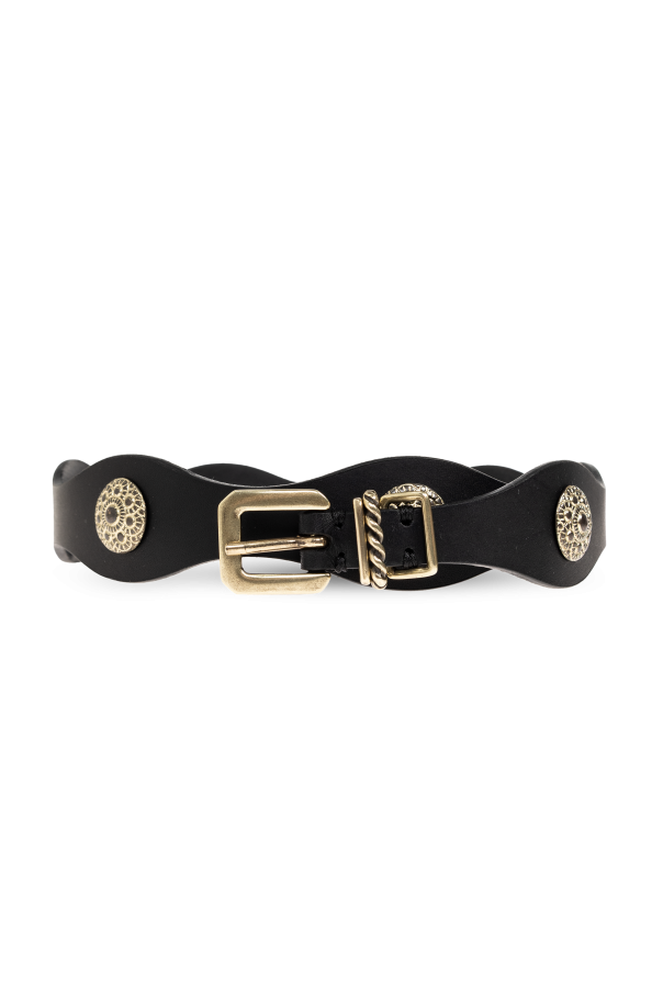 Leather belt with appliqués od Etro