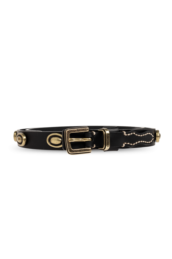 Leather belt with applications od Etro