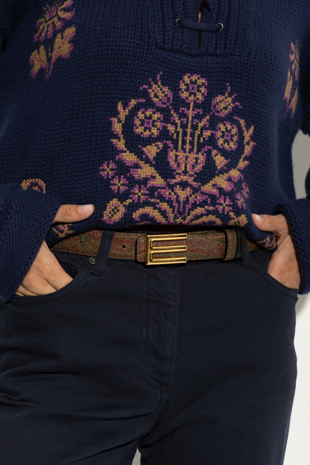 Etro Cinturón estampado