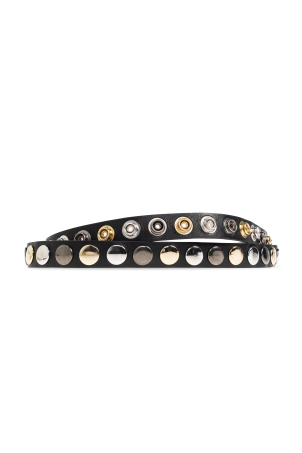 Iro Leather belt with studs