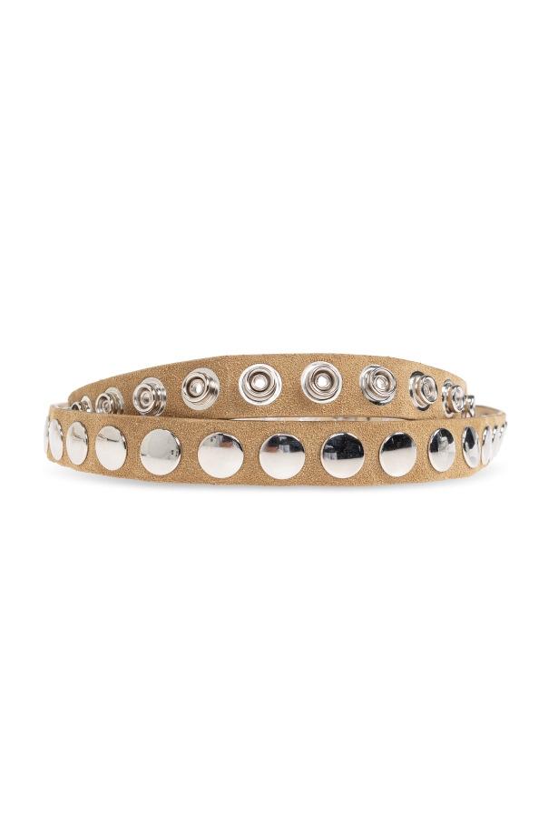 Iro Suede belt with studs