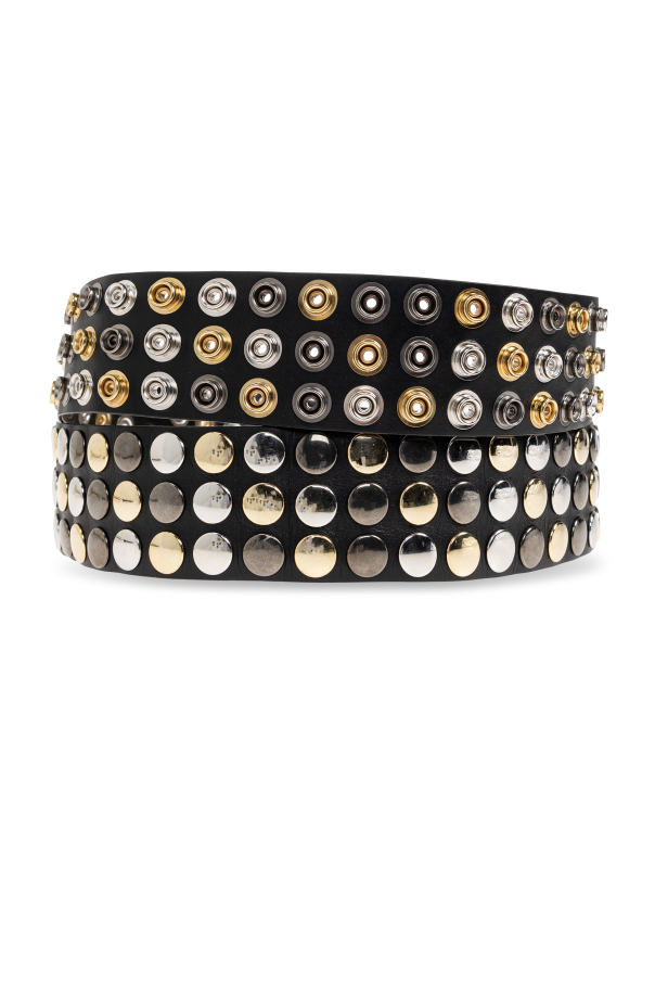 Iro Leather belt with studs