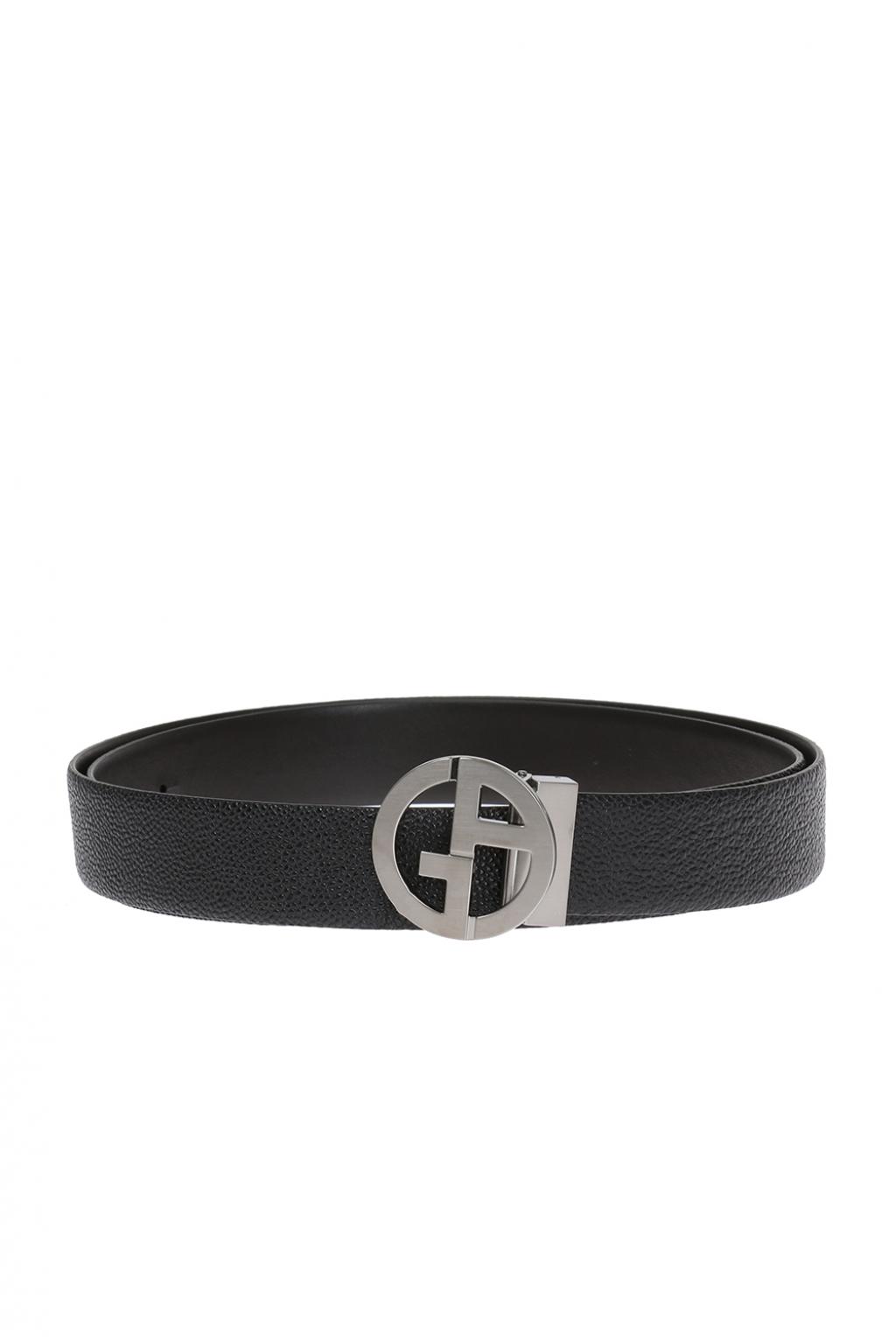 Black Logo-buckle belt Giorgio Armani - Vitkac Sweden