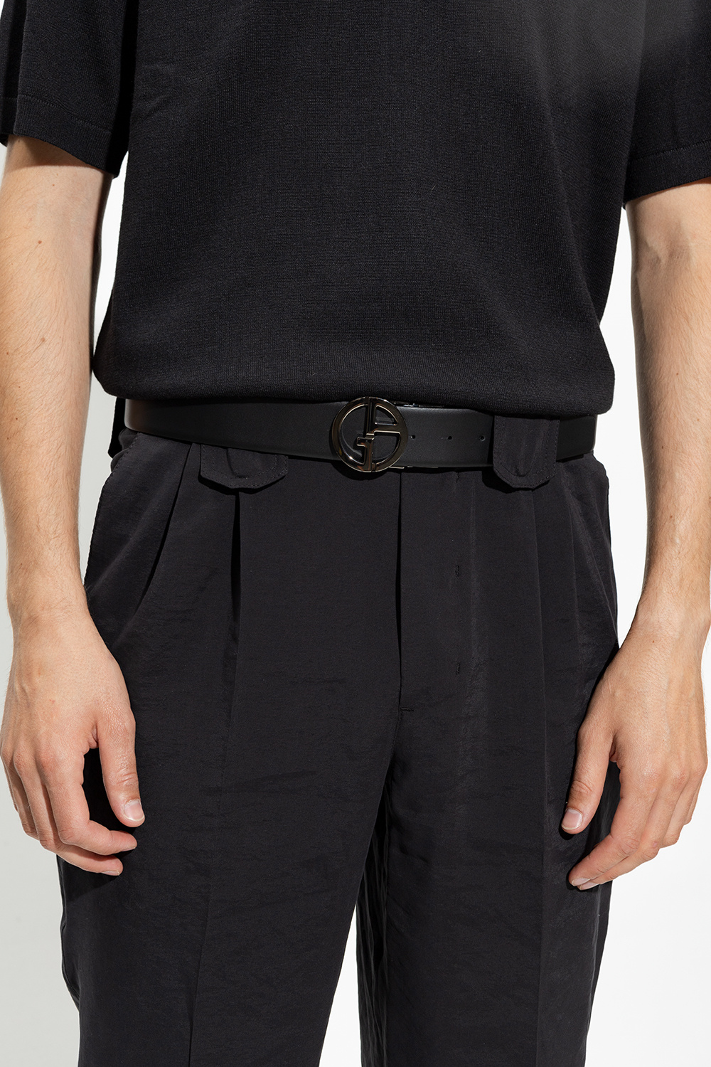 Giorgio knit armani Reversible belt