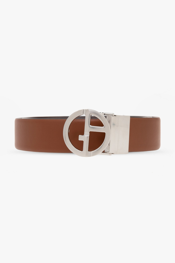 Giorgio Armani Leather belt with logo