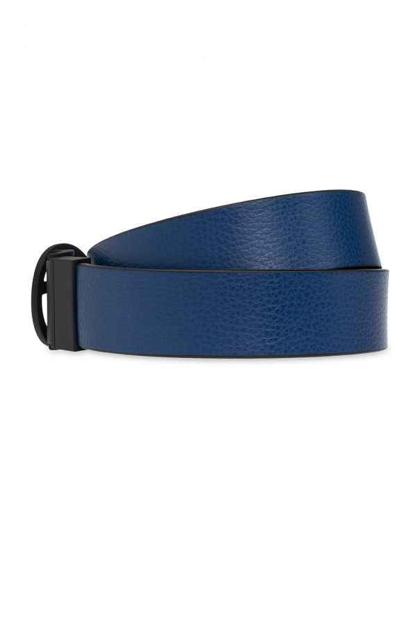 Giorgio flat Armani Reversible belt with logo