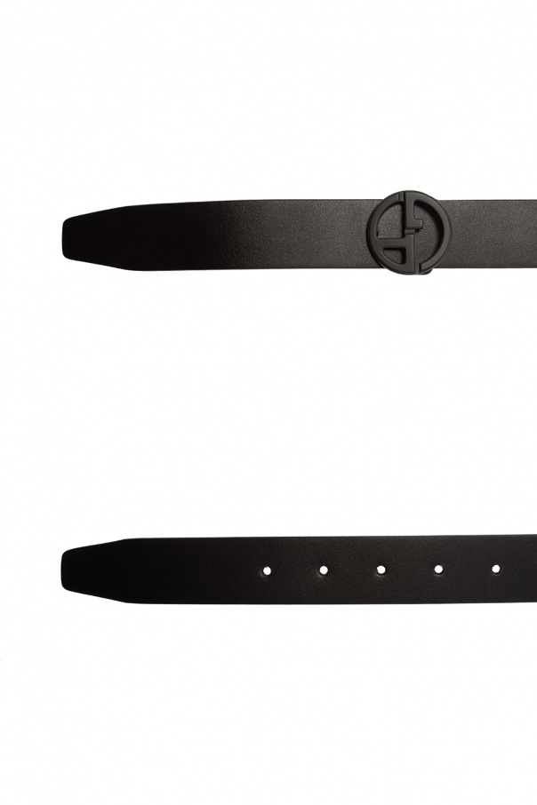 Giorgio armani embroidered Leather belt