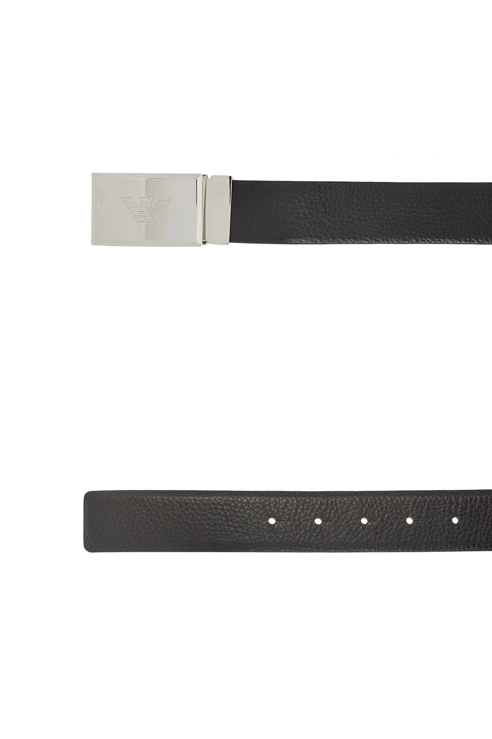 Emporio Armani Leather belt with logo