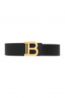 balmain show ‘B-Belt’ belt with logo