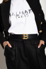 balmain show ‘B-Belt’ belt with logo