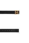 balmain show ‘B-Belt’ belt with logo