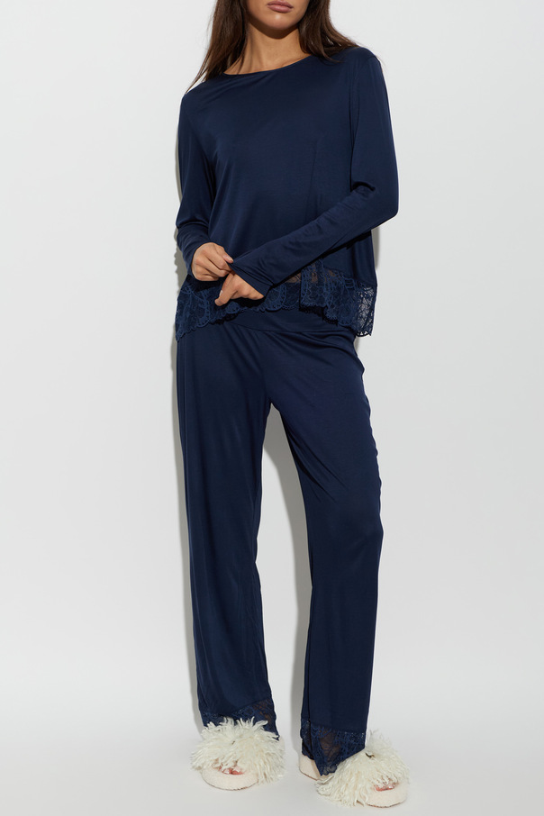 Hanro Zweiteiliger Pyjama aus der Kollektion ‘Azelia’