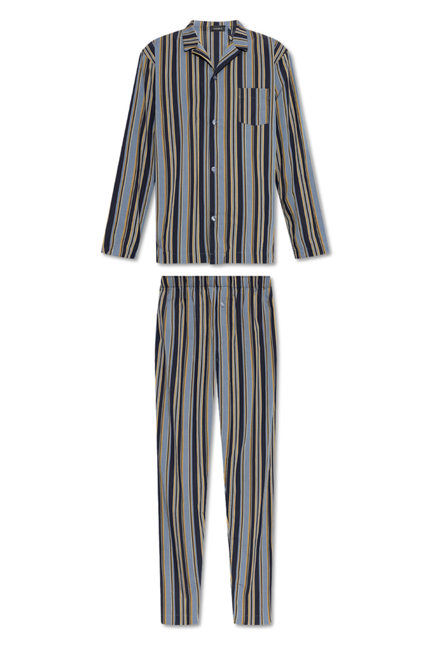 Hanro Striped Pattern Pajamas