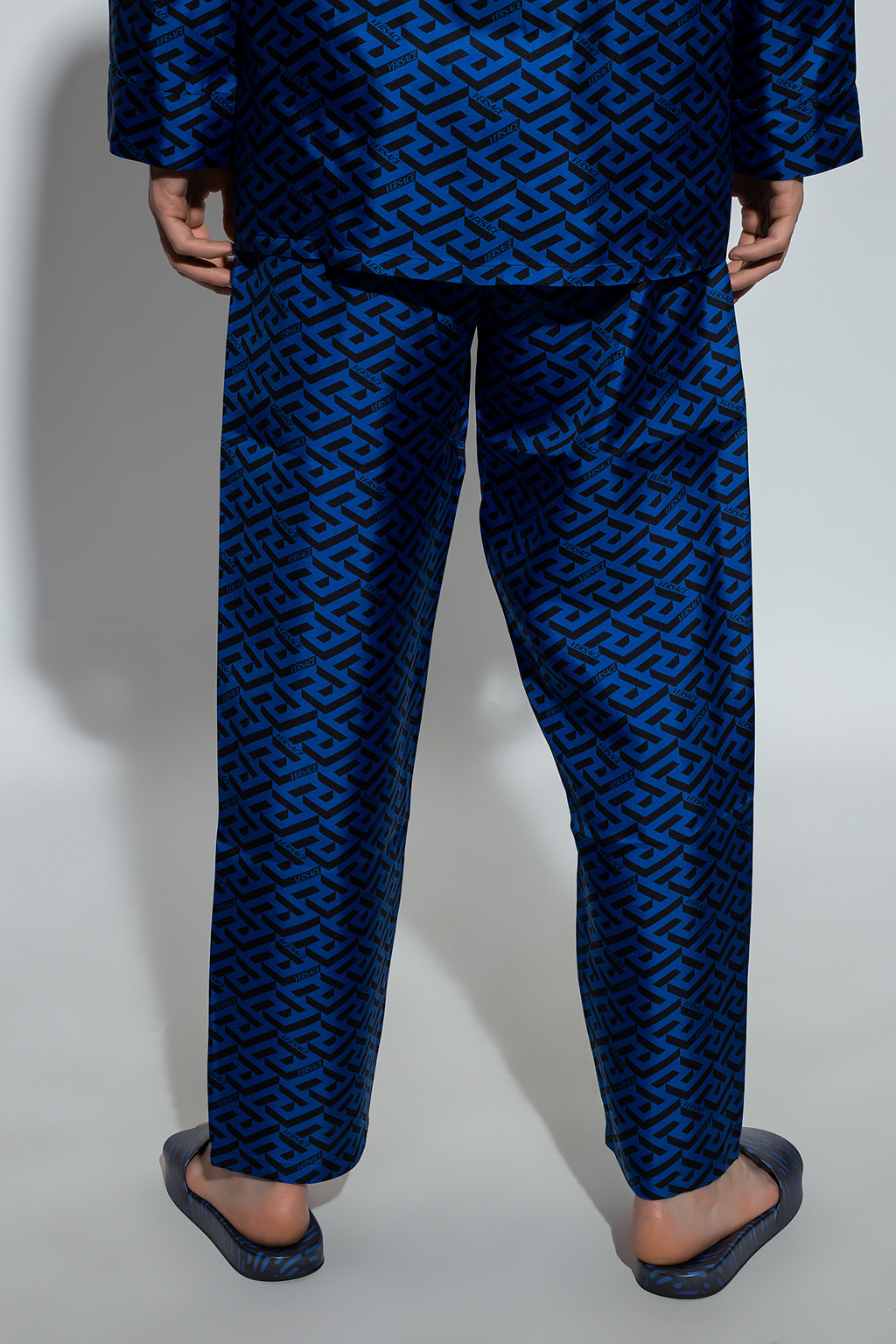 Versace Straight-Leg Silk Pajama Pants