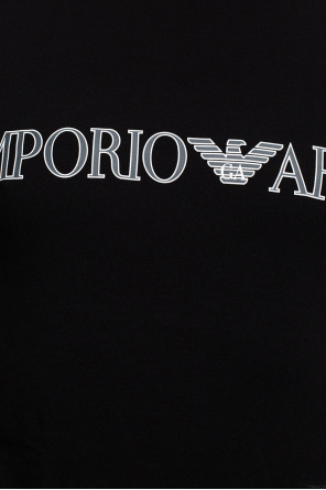 Emporio armani White T-shirt & boxers with logo