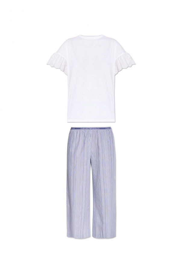 Emporio Armani Pyjama top & tweed trousers