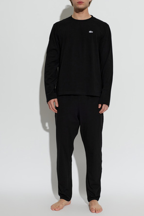 Lacoste Men’s Two-Piece Black Pyjama Set by Lacoste