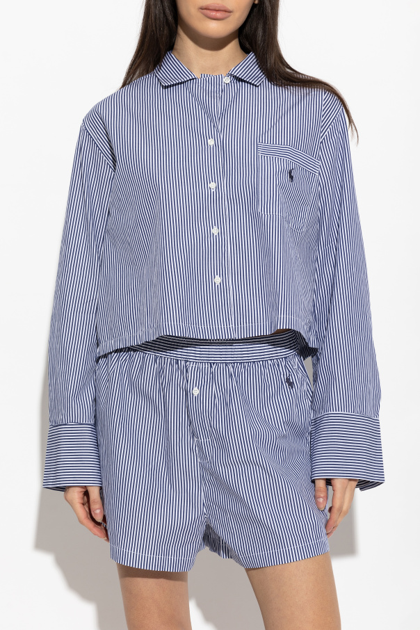 Polo Ralph Lauren Pijama de dos piezas de canalé