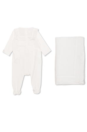 Chloé Kids Conjunto para bebé: babygrow, manta acolchoada