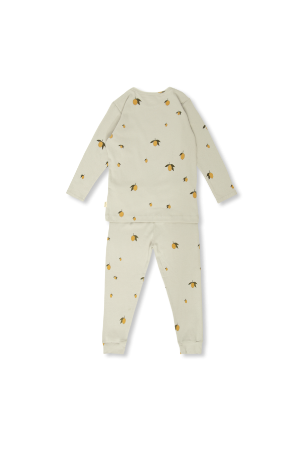 Konges Sløjd Two-piece pyjama with lemon motif