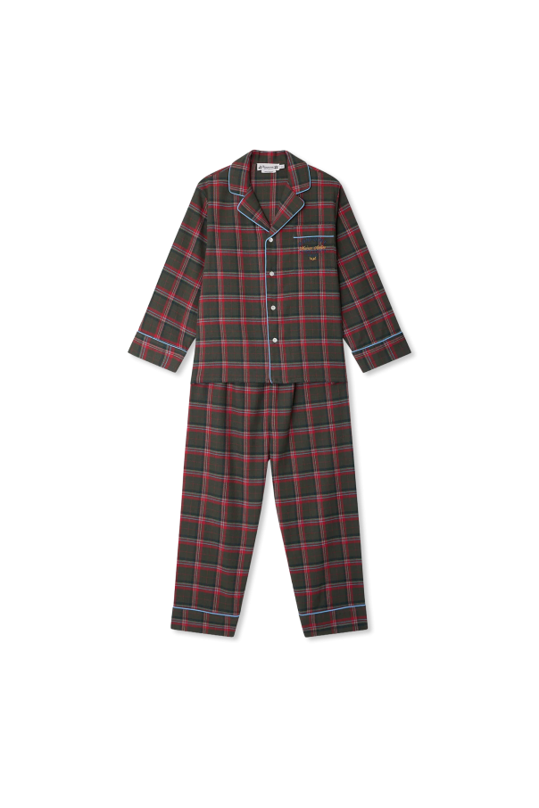 Two-piece pajamas with plaid pattern od Bonpoint 