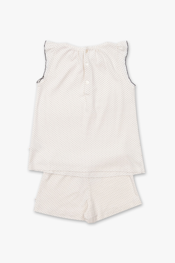 Bonpoint  Dwuczęściowa piżama z wzorem w kropki ‘Ailette’