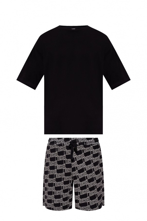 Diesel Two-piece pyjamas with logo