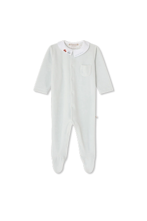 Velour baby sleepsuit 'Tilouan'