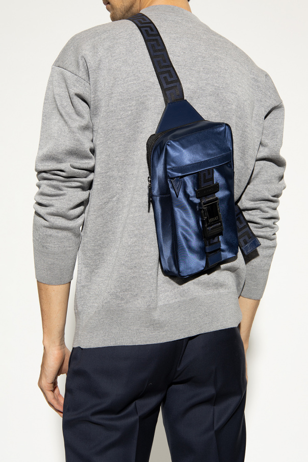 Versace One-shoulder nylon backpack
