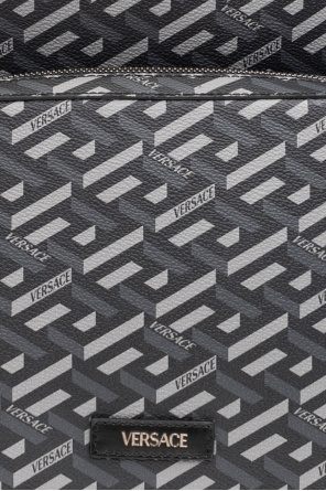Versace Courrèges logo-patch belt bag