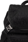 Versace BLACK Backpack with logo