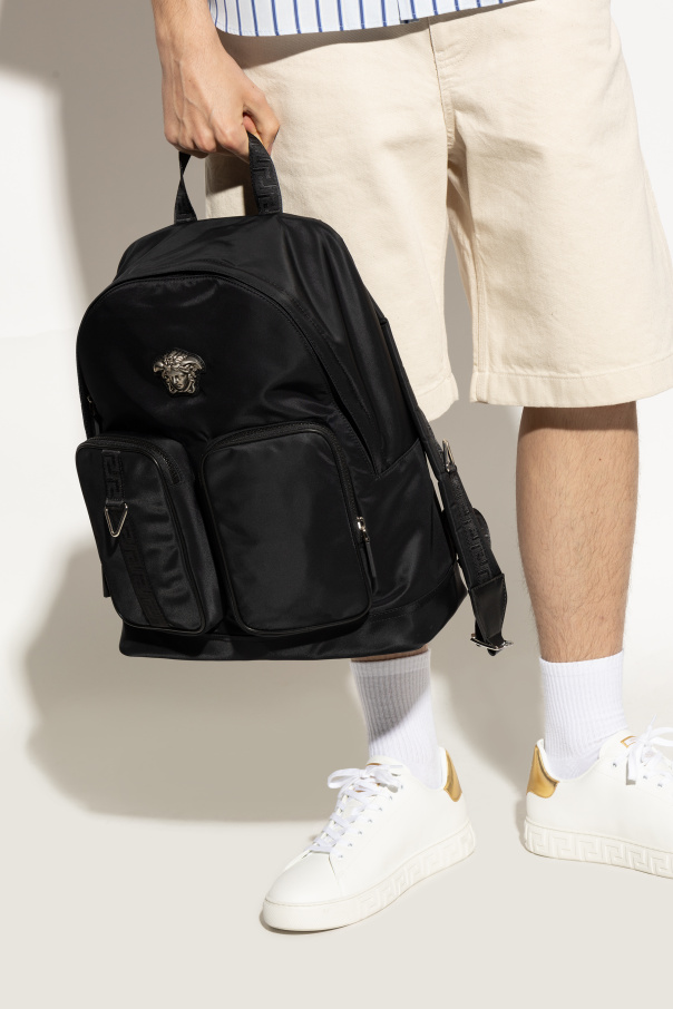 Versace Backpack with "Medusa" head-shaped appliqué