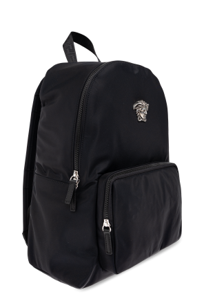 Versace Backpack with an application in the shape of the head of Medusa