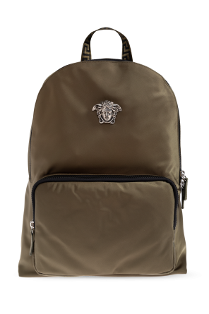 Backpack with an application in the shape of medusa's head od Versace