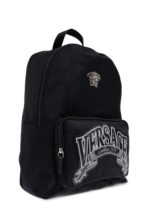 Versace Backpack with an application in the shape of Medusa's head