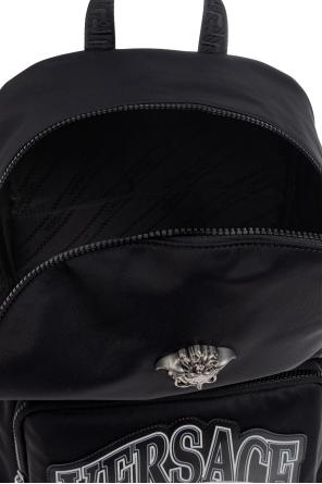 Versace Backpack with an application in the shape of Medusa's head