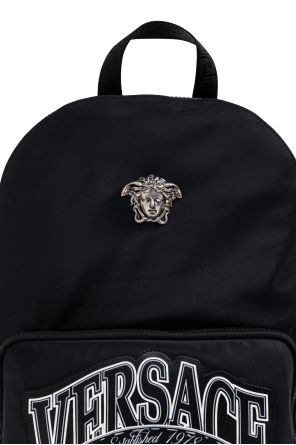 Versace Backpack with an application in the shape of Medusa's head