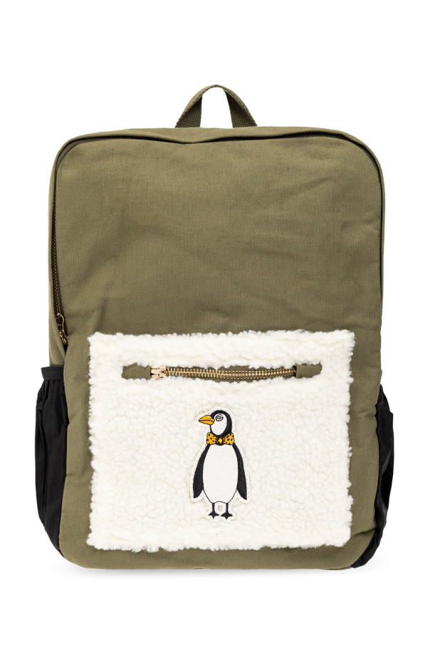 Mini Rodini Backpack turn with penguin motif