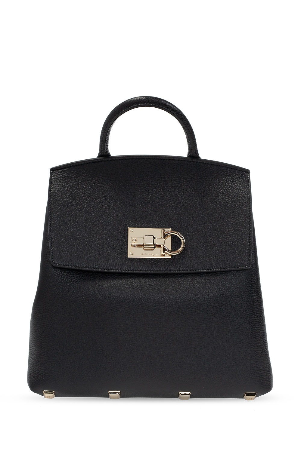Leather backpack Salvatore Ferragamo Black in Leather - 35958761