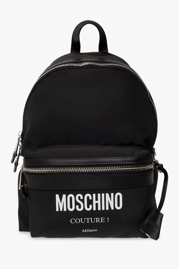 Moschino backpack Quilt with logo