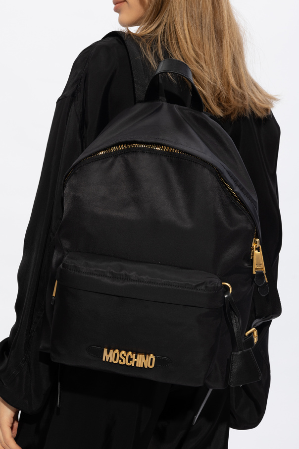 Moschino backpack how with logo