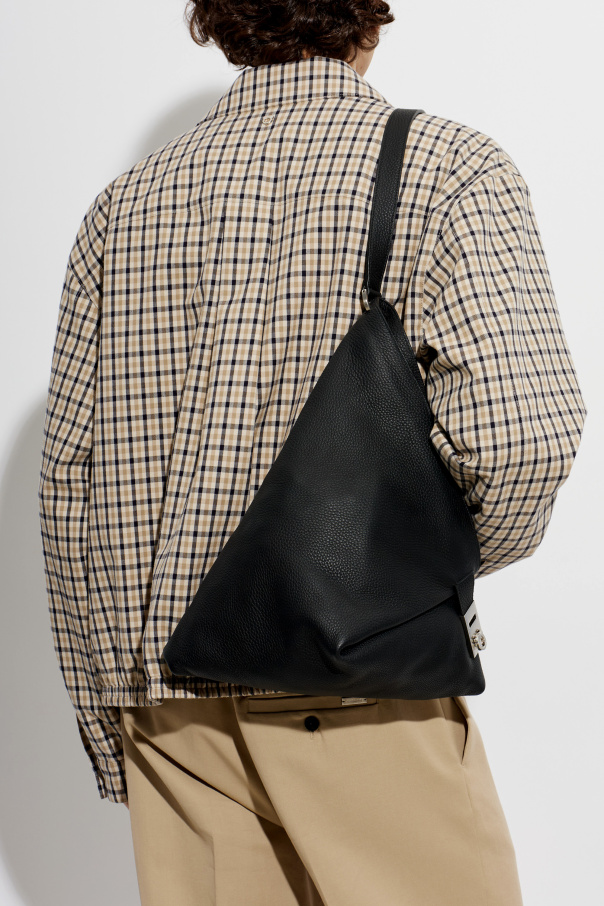 FERRAGAMO Mochila de couro "Twins"