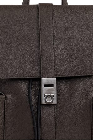 FERRAGAMO Skórzany plecak