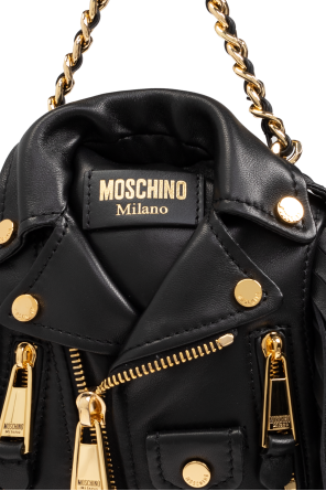 Moschino Leather rucksack with fringes