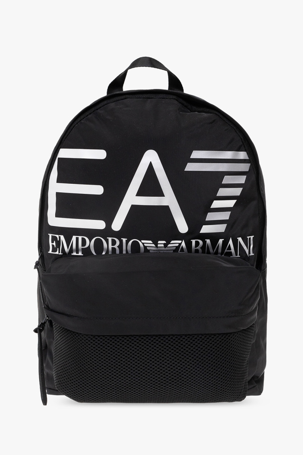EA7 Emporio Armani Emporio Armani cropped zip-up jacket Black