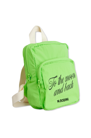 Backpack with embroidered logo