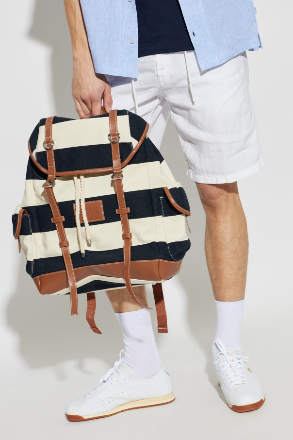 Paul & Shark Backpack with a striped pattern