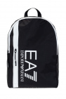 EA7 Emporio Armani BLACK Logo-printed backpack