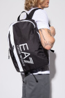 EA7 Emporio Armani BLACK Logo-printed backpack