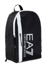 EA7 Emporio Armani BLACK Logo-printed backpack